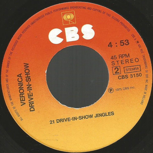 Cliff Nobles & Co / No Artist : Tune Van De Veronica Drive-In-Show & 21 Drive-In-Show Jingles (7", Single)