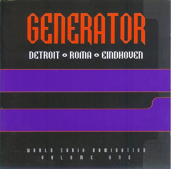 Various : Generator: World Sonik Domination Volume One (CD, Mixed)