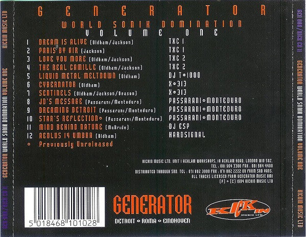 Various : Generator: World Sonik Domination Volume One (CD, Mixed)