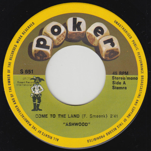 Ashwood : Come To The Land (7", Single, Mono)