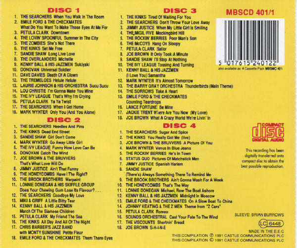 Various : Hits Of The 60's (4xCD, Comp + Box)