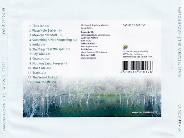Parson Brown : The Farewell State (CD, Album)