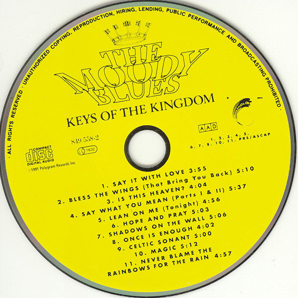The Moody Blues : Keys Of The Kingdom (CD, Album)
