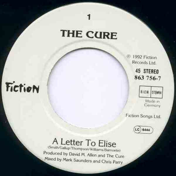 Cure* : A Letter To Elise (7", Single)