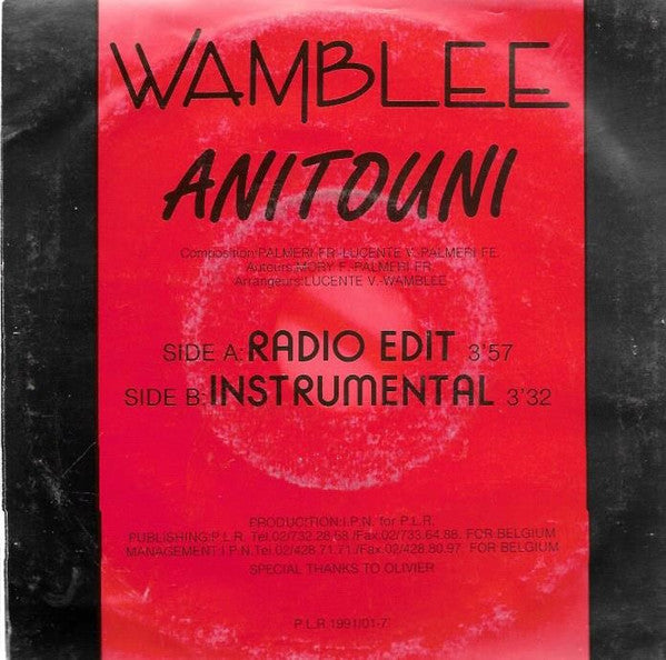 Wamblee : Anitouni (7", Single)