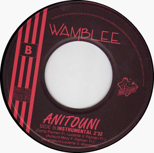 Wamblee : Anitouni (7", Single)