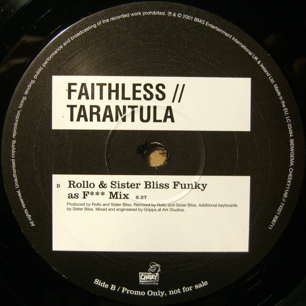 Faithless : Tarantula (2x12", Promo)