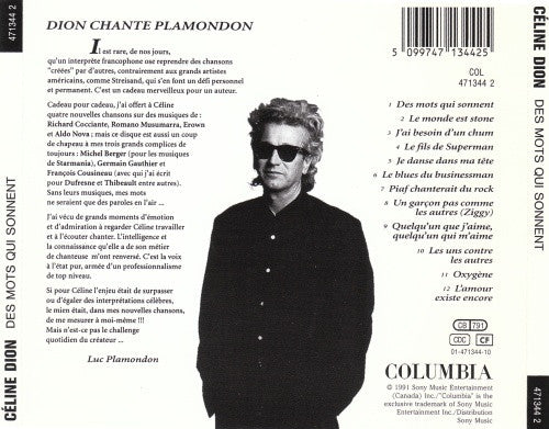 Céline Dion : Des Mots Qui Sonnent (CD, Album, RP)