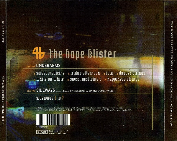 The Hope Blister : Underarms And Sideways (CD, RE + CD, Mixed + Album)