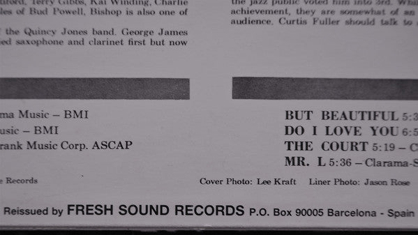 Curtis Fuller : Boss Of The Soul-Stream Trombone (LP, Album, RE)