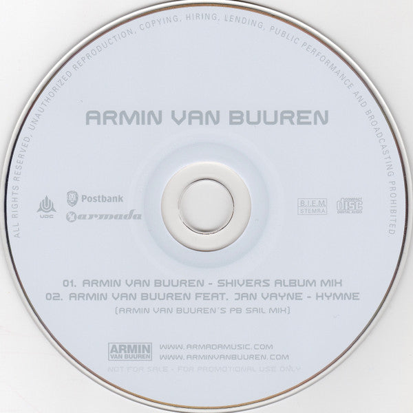 Armin van Buuren : Hymne (De Postbank SAILtrack 2005) (CD, Promo)