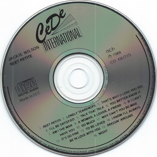 Jackie Wilson : Reet Petite (CD, Comp)