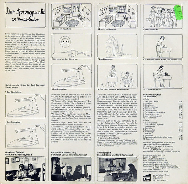 Orchester Ferdy Klein, Die Machtwächter : Der Springpunkt (20 Kinderlieder) (LP)