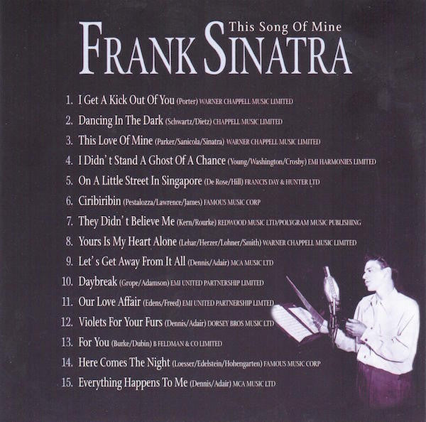 Frank Sinatra : This Song Of Mine (CD, Comp)