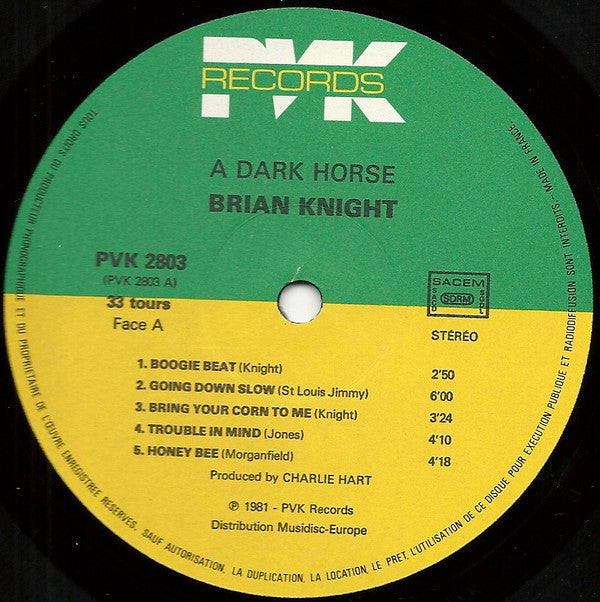 Brian Knight : A Dark Horse (LP, Album)