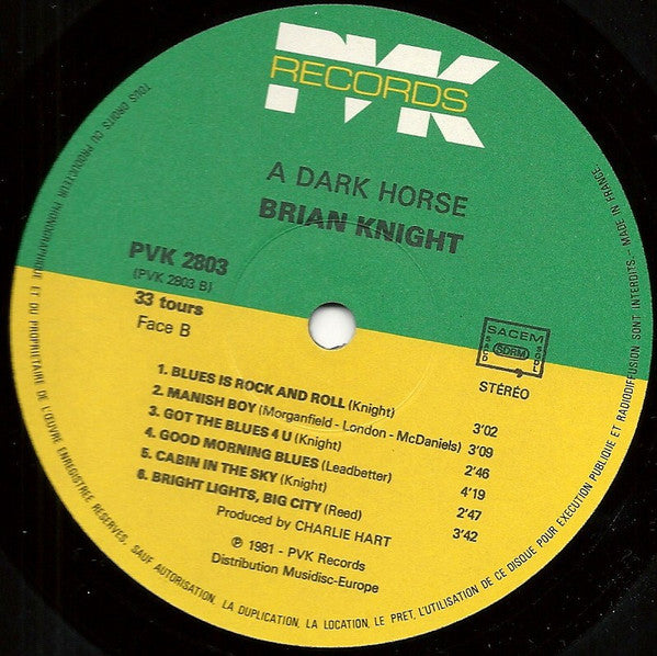 Brian Knight : A Dark Horse (LP, Album)