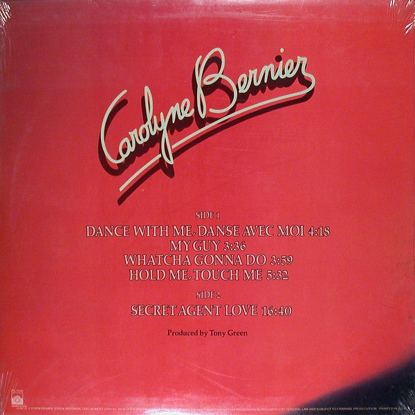 Carolyne Bernier* : Carolyne Bernier (LP, Album)