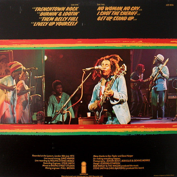 Bob Marley & The Wailers : Live! At The Lyceum (LP, Album)
