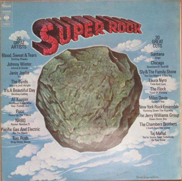 Various : Super Rock - 20 Great Artists 20 Great Cuts (2xLP, Comp, Gat)