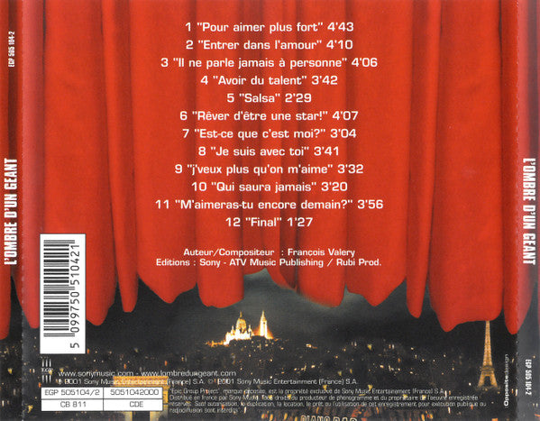 François Valéry : L'ombre D'un Geant  (CD, Album)