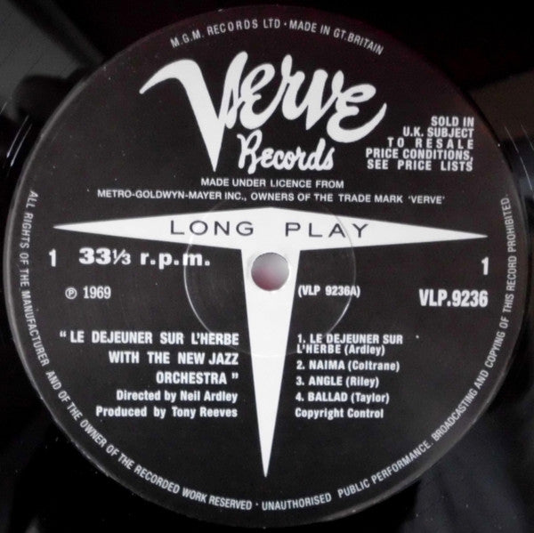 The New Jazz Orchestra : Le Déjeuner Sur L'Herbe (LP, Album, Mono, RE)