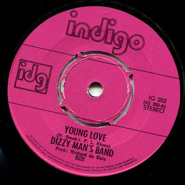 Dizzy Man's Band : Young Love  (7", Single, Pin)
