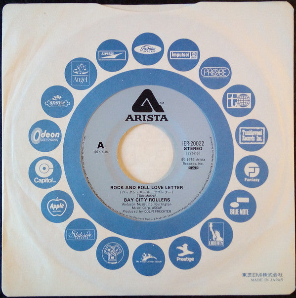 Bay City Rollers : Rock And Roll Love Letter (7", Single)