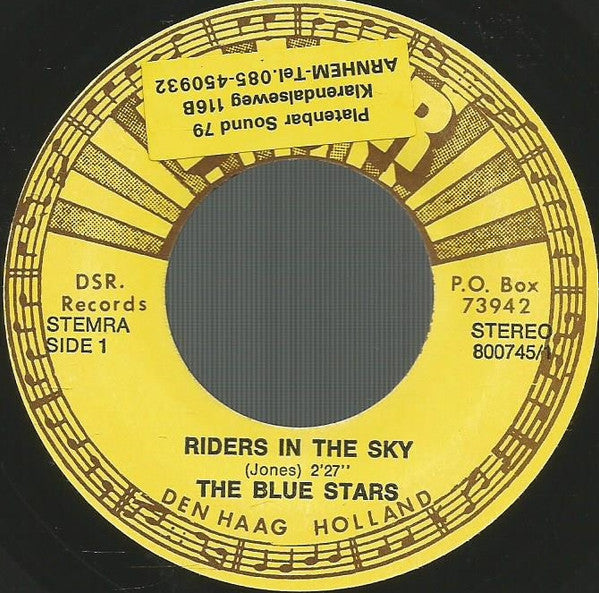 The Blue Stars (2) : Riders In The Sky / Deep In The Heart Of Texas (7", Single)