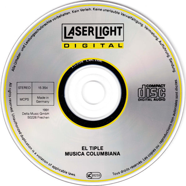 José Luis Martinez Vesga : El Tiple (Musica Colombiana) (CD, RE)