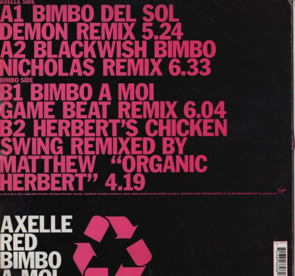Axelle Red : Bimbo A Moi (12", Maxi)