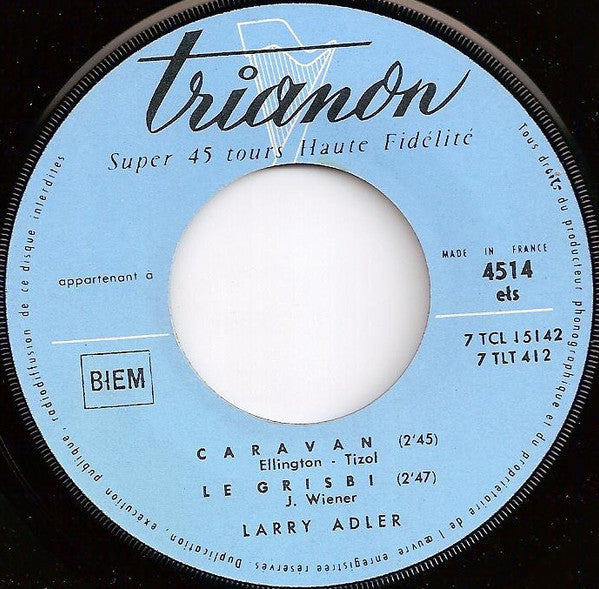 Larry Adler : L'extraordinaire Virtuose De L'harmonica (7", EP)