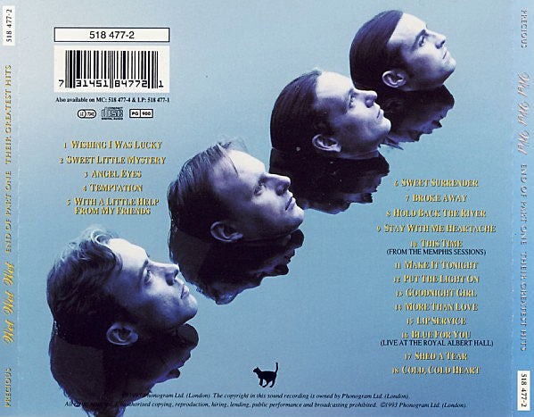 Wet Wet Wet : End Of Part One (Their Greatest Hits) (CD, Comp, RP)