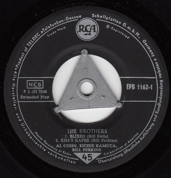 Al Cohn, Bill Perkins, Richie Kamuca : The Brothers ! (7", EP)