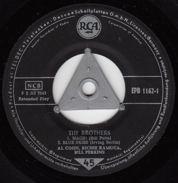 Al Cohn, Bill Perkins, Richie Kamuca : The Brothers ! (7", EP)