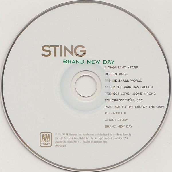 Sting : Brand New Day (CD, Album, RP)