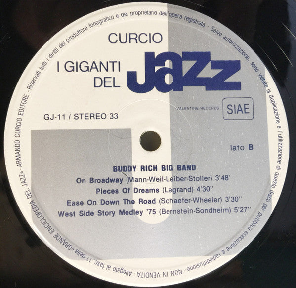 Buddy Rich Big Band, Steve Marcus, Danny Hayes, Bob Mintzer : I Giganti Del Jazz Vol. 11 (LP, Album, RE)
