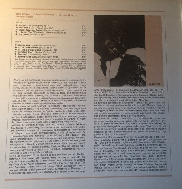 Rex Stewart / Sandy Williams / Vernon Story / Johnny Harris (4) : I Giganti Del Jazz Vol. 47 (LP, Mono)