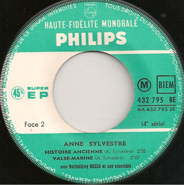 Anne Sylvestre : Eleonore (7", EP, Mono)