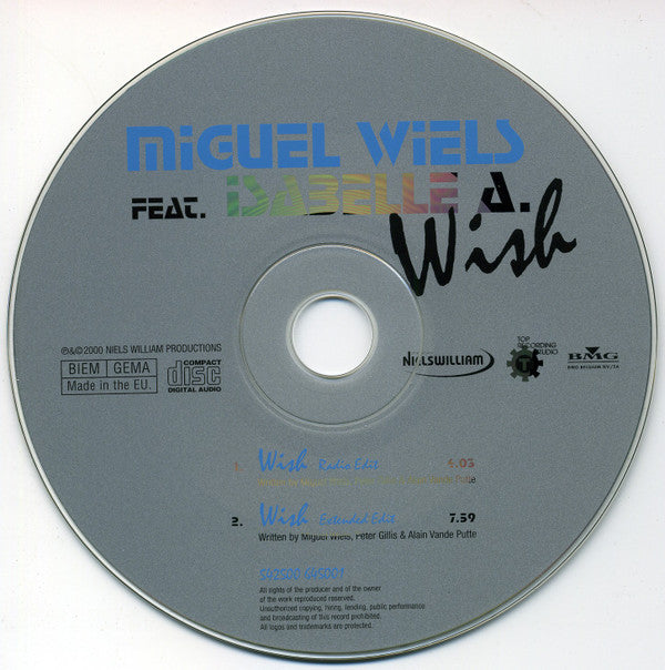 Miguel Wiels Feat. Isabelle A : Wish (CD, Single)
