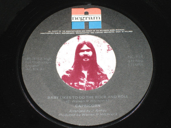 Capricorn (21) : Baby Likes To Do The Rock And Roll (7", Single)