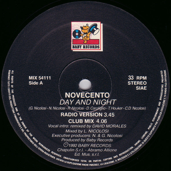 Novecento : Day And Night (12")