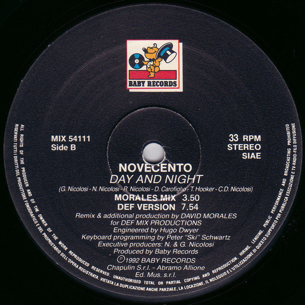Novecento : Day And Night (12")