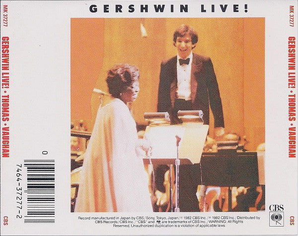Michael Tilson Thomas | Sarah Vaughan, Los Angeles Philharmonic Orchestra : Gershwin Live! (CD, Album, RE)