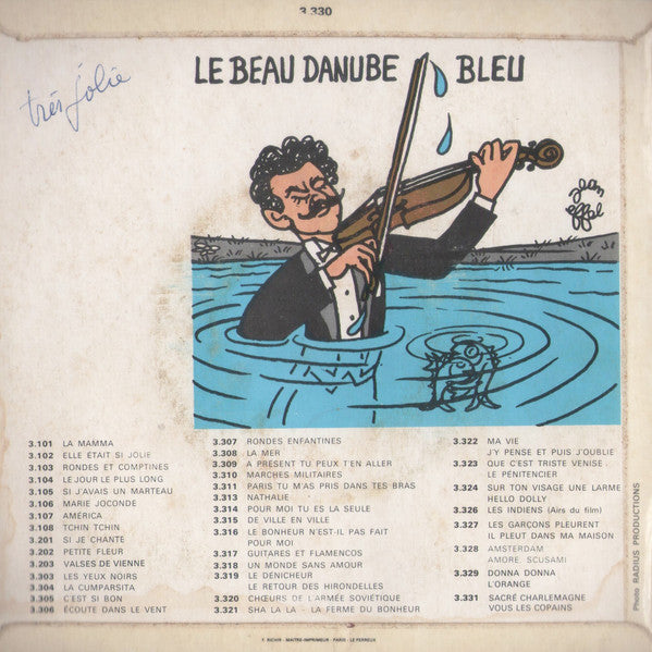 Johann Strauss Jr., Kurt Diefenbaker : Le Beau Danube Bleu / Roses Du Sud (7", EP)