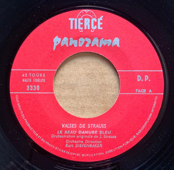 Johann Strauss Jr., Kurt Diefenbaker : Le Beau Danube Bleu / Roses Du Sud (7", EP)