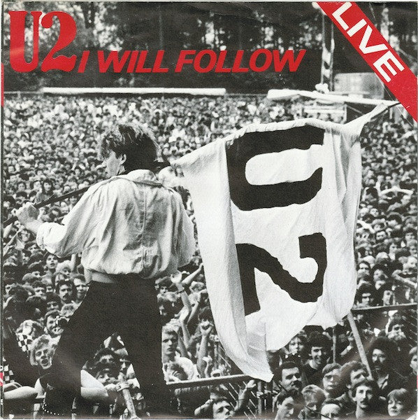 U2 : I Will Follow (Live) (7", Single, Blu)