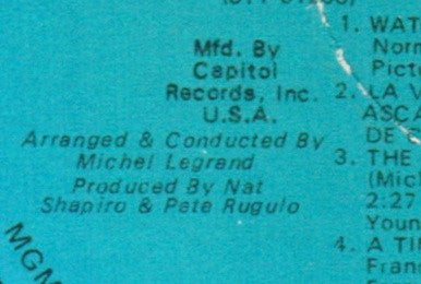 Michel Legrand : Cinema Legrand (LP, Album, Club, RE)