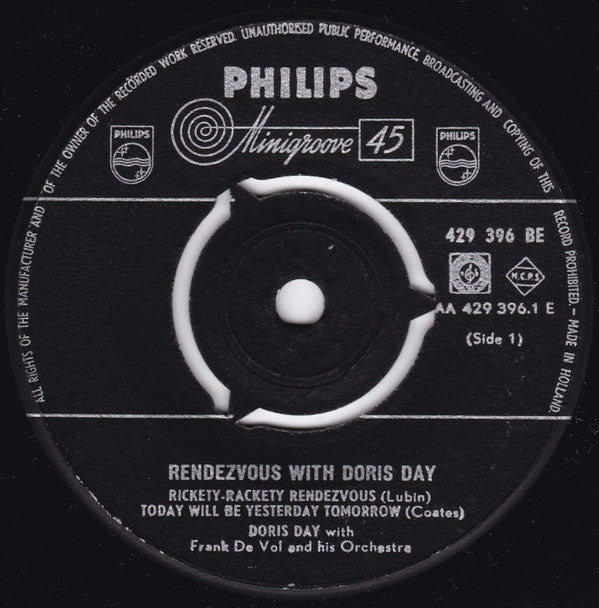 Doris Day : Rendezvous With Doris Day (7", Single)