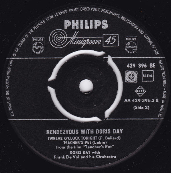 Doris Day : Rendezvous With Doris Day (7", Single)