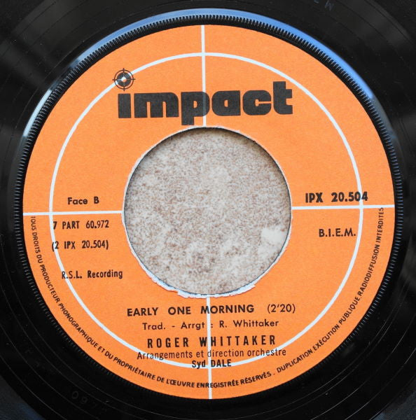 Roger Whittaker : The New Mexican Whistler (7", Single)